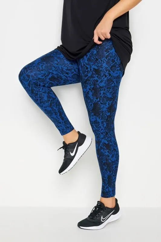 YOURS ACTIVE - Legging Bleu Roi Serpent