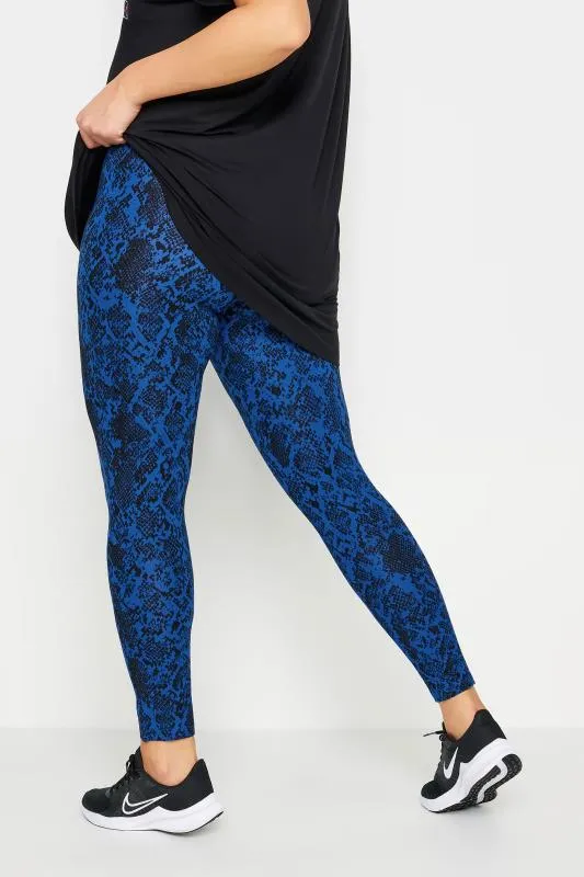 YOURS ACTIVE - Legging Bleu Roi Serpent