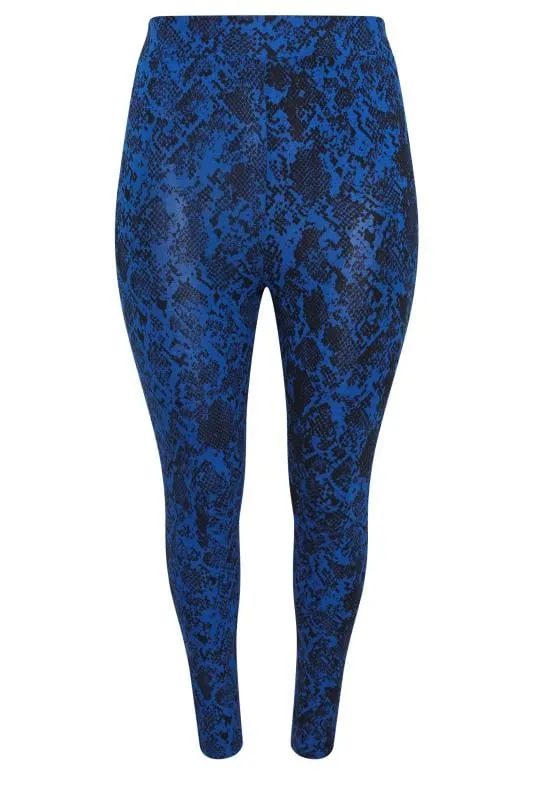 YOURS ACTIVE - Legging Bleu Roi Serpent